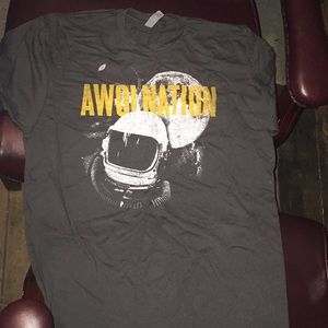 AWOLNATION - SPACE MAN LARGE L MENS GREY T SHIRT